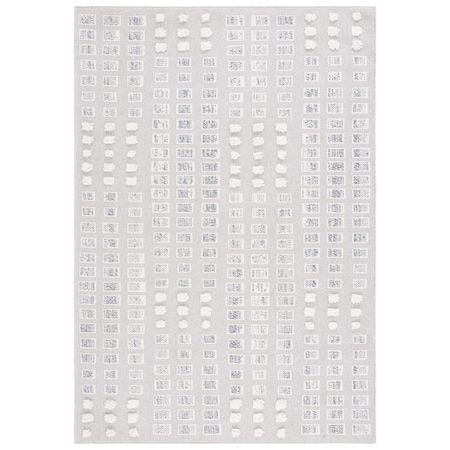 Safavieh 8 x 10 ft. Trends Contemporary Rectangle Area Rug Grey & Ivory TRD122F-8